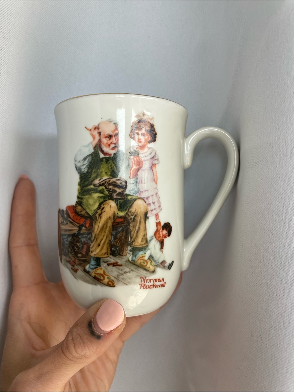 Collectible Norman Rockwell coffee mug